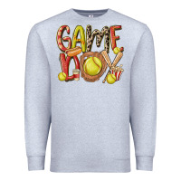 Heather Grey game day softball Premium Sweatshirt - MaliasSmallBusiness
