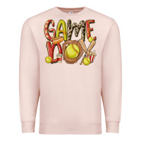 Pale Pink game day softball Premium Sweatshirt - MaliasSmallBusiness