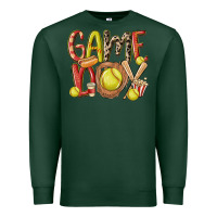 Sports Green game day softball Premium Sweatshirt - MaliasSmallBusiness