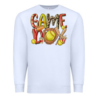 White game day softball Premium Sweatshirt - MaliasSmallBusiness