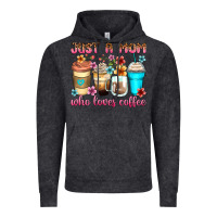 Vintage Black just a mom who loves coffee Vintage Hoodie - Zillion Design Studio