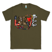 Army Green america nurse Classic Tee - CowhideDigitalArt