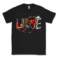 Black america nurse Classic Tee - CowhideDigitalArt