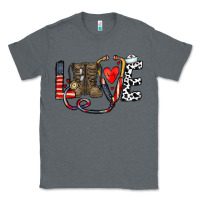 Charcoal Heather america nurse Classic Tee - CowhideDigitalArt