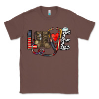 Chestnut america nurse Classic Tee - CowhideDigitalArt