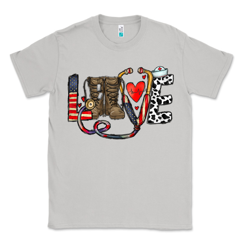 America Nurse Classic Tee by CowhideDigitalArt | Teevron