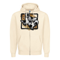 Sandshell leopard soccer texas map Zipper Hoodie - Jasminsmagicworld
