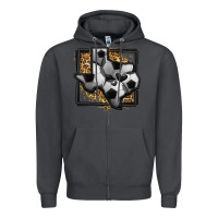 Smoke leopard soccer texas map Zipper Hoodie - Jasminsmagicworld