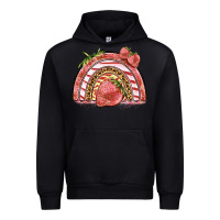 Black strawberry rainbow Urban Hoodie - BarkalooDesign
