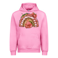 Fuchsia Pink strawberry rainbow Urban Hoodie - BarkalooDesign