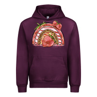 Mauve Wine strawberry rainbow Urban Hoodie - BarkalooDesign