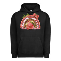 Pigment Black strawberry rainbow Urban Hoodie - BarkalooDesign