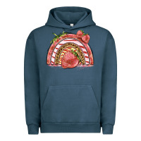 Pigment Midnight Navy strawberry rainbow Urban Hoodie - BarkalooDesign