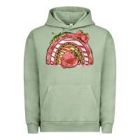 Pigment Oil Green strawberry rainbow Urban Hoodie - BarkalooDesign