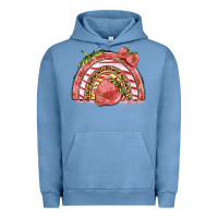 Pigment Pebble Blue strawberry rainbow Urban Hoodie - BarkalooDesign