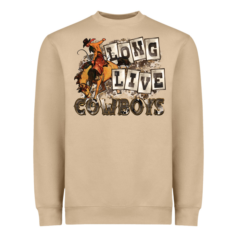 Long Live Cowboys Heavyweight Sweatshirt by Zillion Design Studio | Teevron