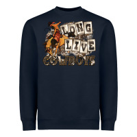 Navy long live cowboys Heavyweight Sweatshirt - Zillion Design Studio