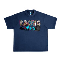 Navy racing vibes Urban Heavy Tee - Zillion Design Studio