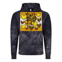 Cloud Black yellow hearts Vintage Hoodie - JahusDesignShop
