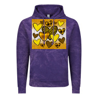 Cloud Purple yellow hearts Vintage Hoodie - JahusDesignShop