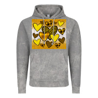 Cloud Rock yellow hearts Vintage Hoodie - JahusDesignShop