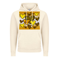 Vintage Artic yellow hearts Vintage Hoodie - JahusDesignShop