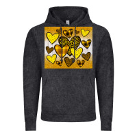Vintage Black yellow hearts Vintage Hoodie - JahusDesignShop