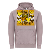 Vintage Zinc yellow hearts Vintage Hoodie - JahusDesignShop