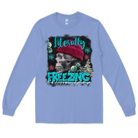 Colony Blue literally freezing skull Long Sleeve Tee - FaDigitalArtStudio