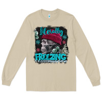 Literally Freezing Skull Long Sleeve Tee | Teevron
