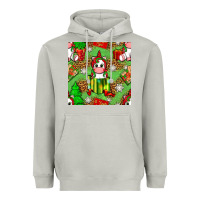 Moon Dust Christmas unicorn and gift box Heavyweight Hoodie - NancyCooperArtShop