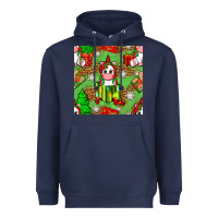 Christmas Unicorn And Gift Box Heavyweight Hoodie | Teevron