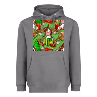 Storm Christmas unicorn and gift box Heavyweight Hoodie - NancyCooperArtShop
