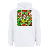 White Christmas unicorn and gift box Heavyweight Hoodie - NancyCooperArtShop