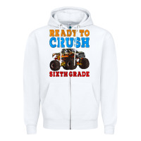 White ready to crush sixth grade Zipper Hoodie - Artiststas