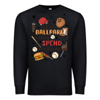 Black at the ballpark is where i spend most of my day Premium Sweatshirt - MaliasSmallBusiness