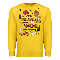 Lemon at the ballpark is where i spend most of my day Premium Sweatshirt - MaliasSmallBusiness