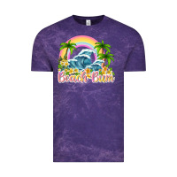 Cloud Purple beach bum Vintage Tee - texasbilliewilder