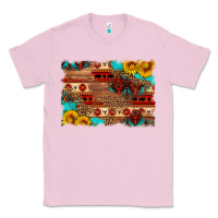 Bubblegum Pink aztec and leopard background Classic Tee - HRA Design Shop