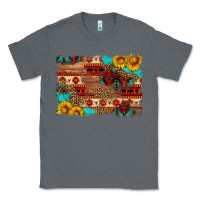Charcoal Heather aztec and leopard background Classic Tee - HRA Design Shop