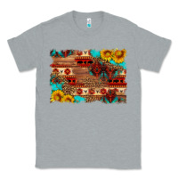 Heather Grey aztec and leopard background Classic Tee - HRA Design Shop