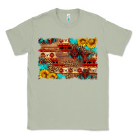 Matcha aztec and leopard background Classic Tee - HRA Design Shop