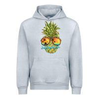 Heather Grey pineapple summer Urban Hoodie - BarkalooDesign