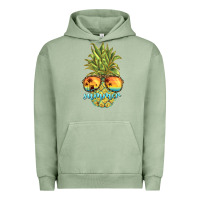 Pigment Oil Green pineapple summer Urban Hoodie - BarkalooDesign