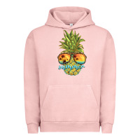 Pigment Salmon pineapple summer Urban Hoodie - BarkalooDesign