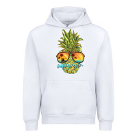 White pineapple summer Urban Hoodie - BarkalooDesign
