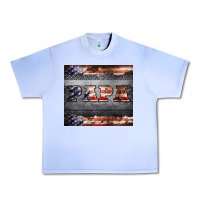 Grape Ice papa metal and american flag tumbler Urban Heavy Tee - BarkalooDesign