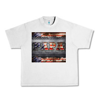 Lunar Rock papa metal and american flag tumbler Urban Heavy Tee - BarkalooDesign