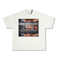 Pistachio papa metal and american flag tumbler Urban Heavy Tee - BarkalooDesign