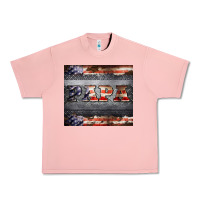 Salmon papa metal and american flag tumbler Urban Heavy Tee - BarkalooDesign